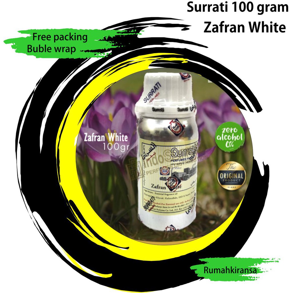 Parfum ZAFRAN WHITE 100gr | Parfum Surrati | Surrati Perfumes | Bibit Minyak Wangi