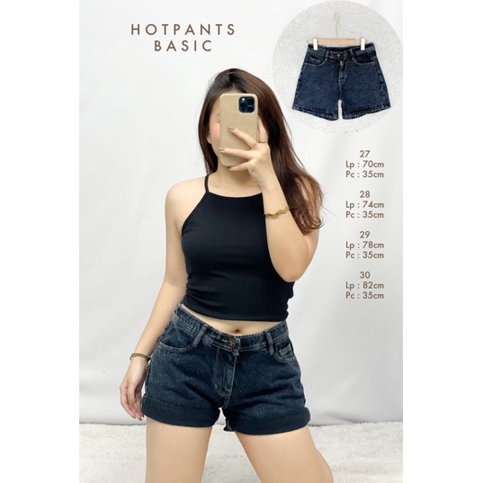 MDLV ~ Hotpants Basic Celana Jeans Pendek Hotpants terbaru Fashion Import