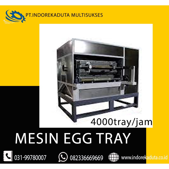 Mesin egg tray ET-040 inclide model tanpa pengering
