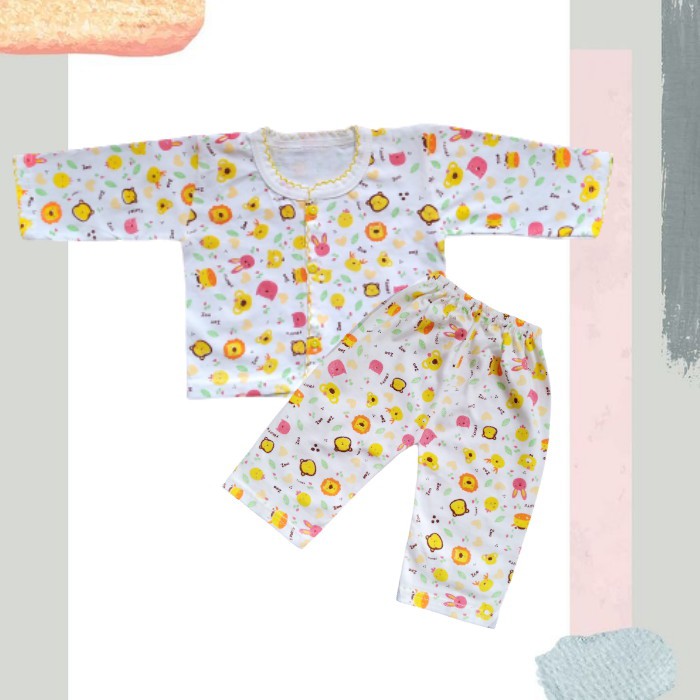 Baju Anak Perempuan | Setelan Piyama Bayi Perempuan | Piyama Bayi Perempuan Print