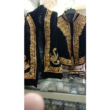 BESKAP SET KEBAYA BLUDRU BORDIR EMAS PAKAIAN PENGANTIN ADAT JAWA BAJU MANTEN TRADISIONAL SOLO JOGJA