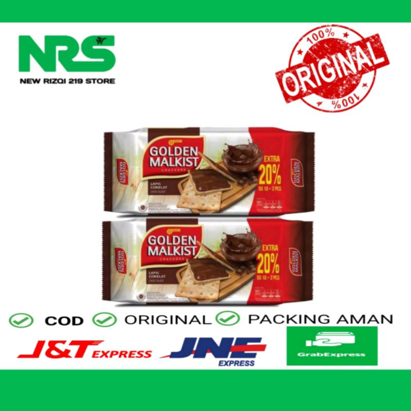 

Nissin Golden Malkist Crackers Coklat 120g