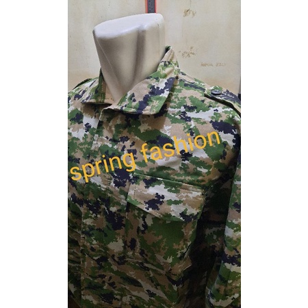 Jaket Loreng Linud Bolak - Balik - Jaket Tactical - Jaket TNI