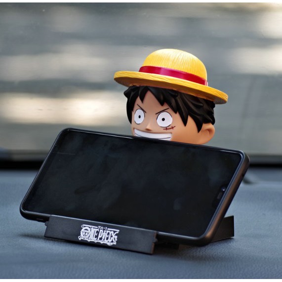 ONE PIECE Boneka Figure Miniatur Pajangan Mobil Stand LUFY CHOPPER Goyang Kepala Shacking Head Toy