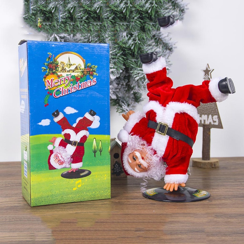 Zzz Mainan Boneka Santa Claus Elektrik Gaya Hip Hop Untuk Anak / Dewasa