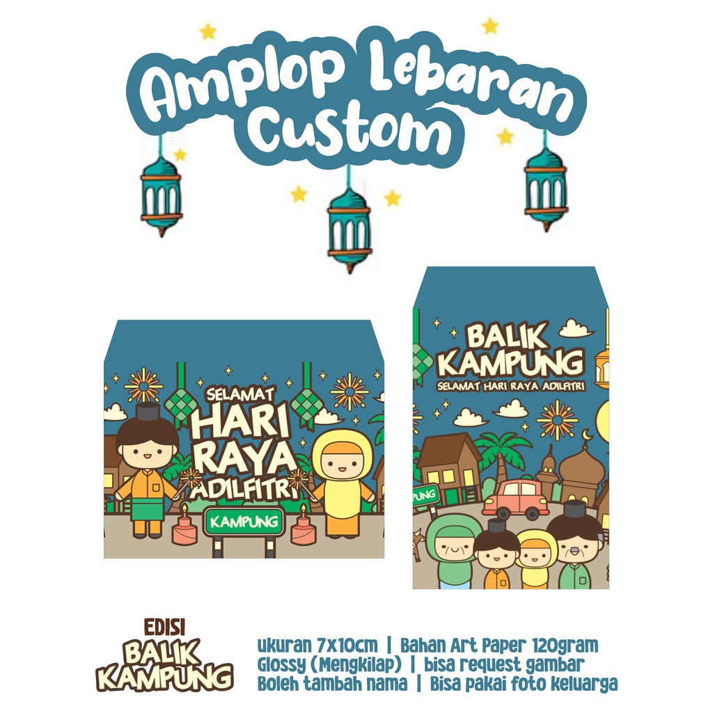 

[BISA COD] Amplop Lebaran Lucu Edisi BALIK KAMPUNG (Isi 10pcs BONUS 2pcs)