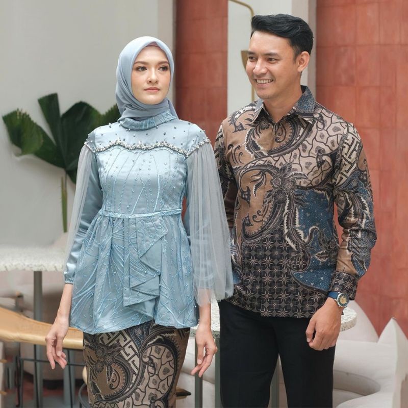 COUPLE BATIK VIOLA/BAJU COUPLE LAMARAN/COUPLE TERMURAH COUPLE