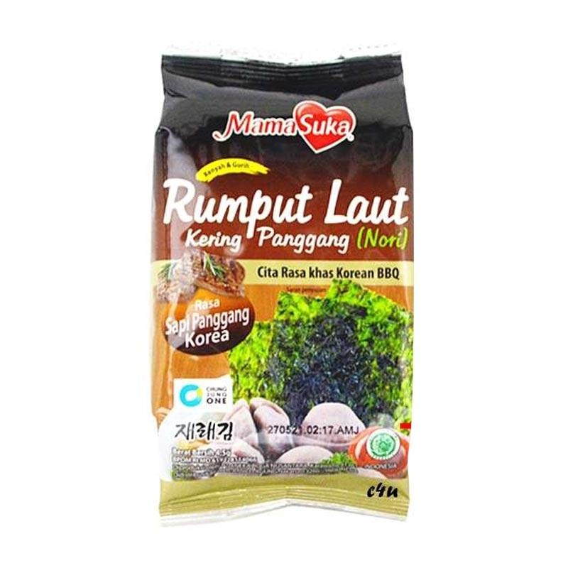 

Mamasuka Rumput Laut 4.5g Rasa Sapi Panggang/Camilan Instant/Camilan