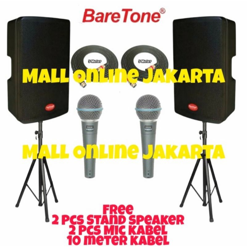 SPEAKER AKTIF BARETONE MAX 15RC / MAX 15 RC 500 WATT 15 INCH ORIGINAL