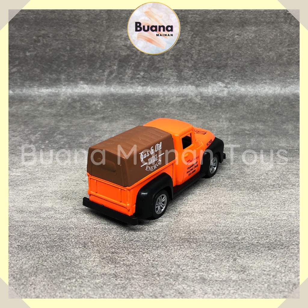 DIECAST MOBIL VINTAGE OLD PICK UP CAR MODERN CITY MAINAN ANAK MOBIL TRUCK