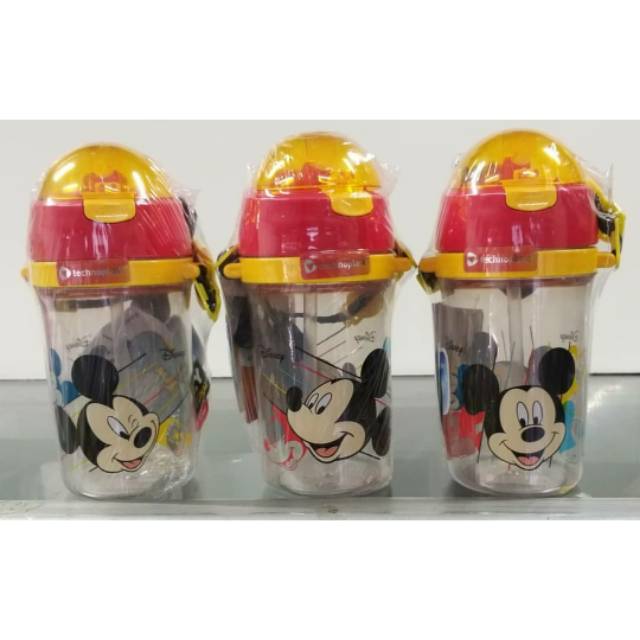 Botol minum sedotan mickey mouse Technoplast / botol minum BPA free
