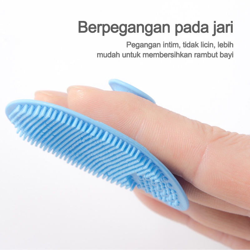 Sikat pembersih wajah/Sikat sampo bayi/Sikat Wajah Pembersih Komedo Silicone Sikat Pembersih Muka Facial Pad/Sikat silikon  L222