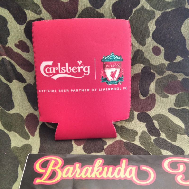 Liverpool Merchandise Pegangan Anti Slip Gelas/Botol Liverpool Carlsberg Personalized Travel Cup Sle