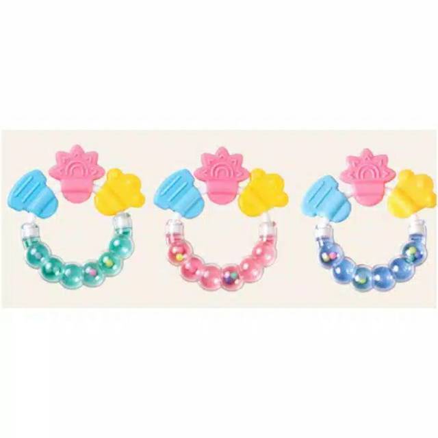 M002 MAINAN KERINCING GENGGAM BAHAN SILICON / GIGITAN BAYI ANAK