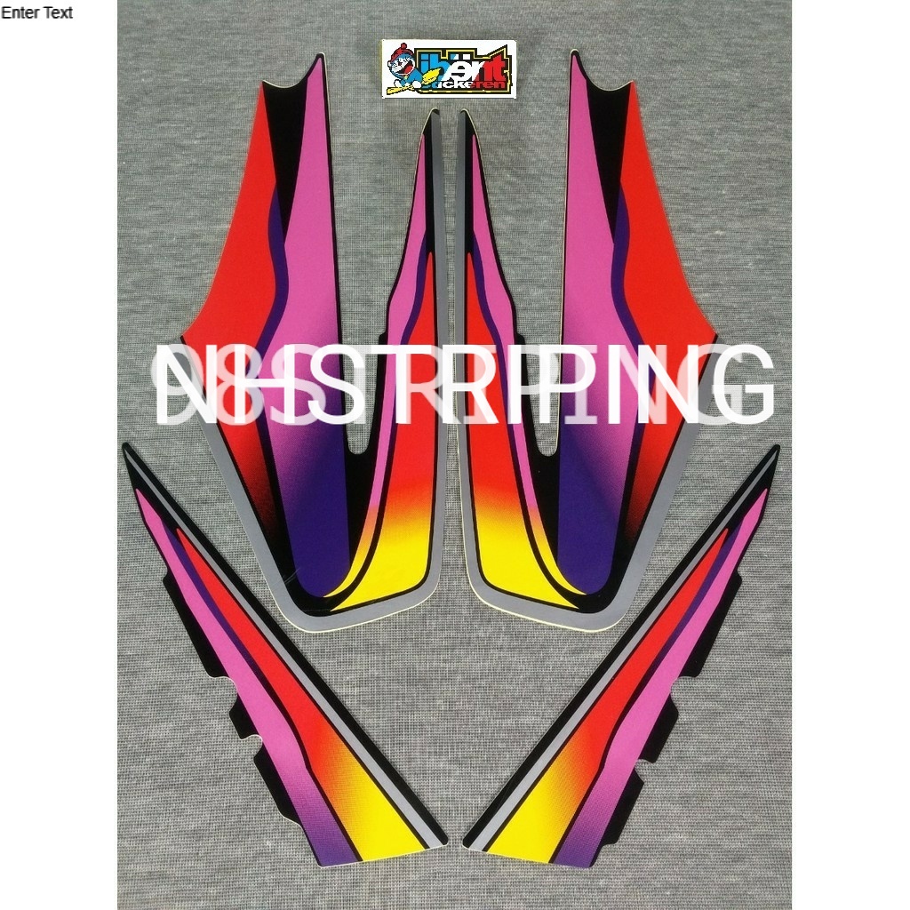 STRIPING RX KING MERAH  1999 STIKER LIS POLET ORI YAMAHA