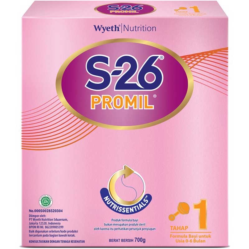 S-26 Promil Tahap 1 Susu Formula Bayi 0-6 Bulan 700 g
