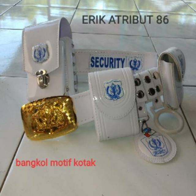 Ikat pinggang security+bangkol motif