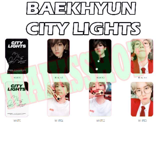 Baekhyun City Lights Photocard Kpop