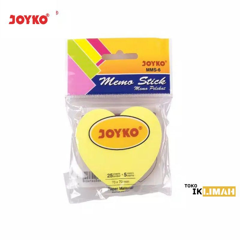 

Memo Stick / Sticky Note / Kertas Tempel Joyko MMS-6 Love 5 Warna