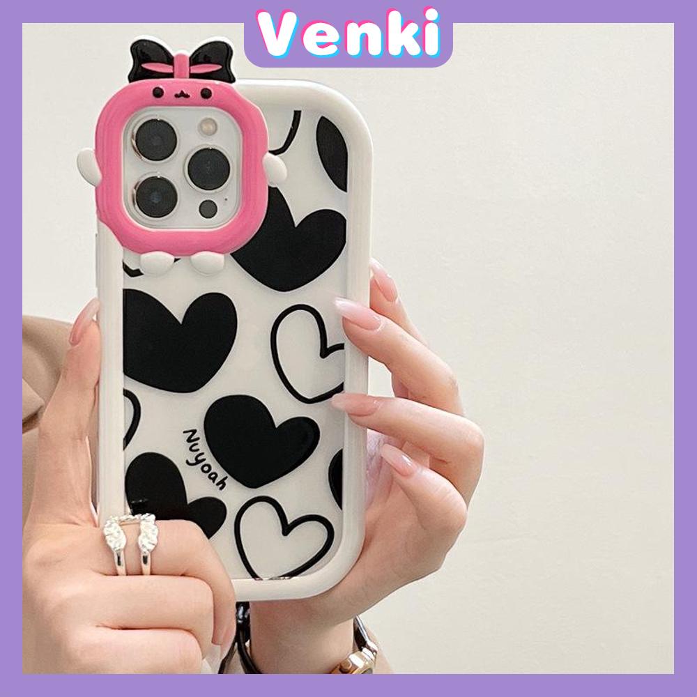 iPhone Case Silicone Soft Case Clear Case Airbag Shockproof Protection Camera Shiny Feel Love Cartoon Cute Compatible For iPhone 11 Pro Max 13 Pro Max 12 Pro Max 7Plus xr XS Max