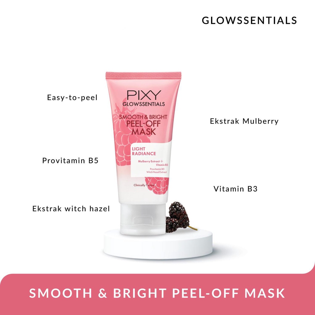 PIXY Glowssentials Smooth &amp; Bright Peel-Off Mask ~ ORIGINAL 100%