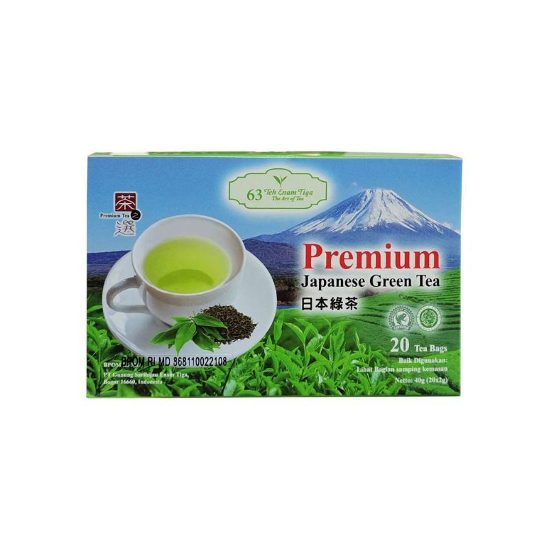 

Teh 63 Enam Tiga Premium Japanese Green Tea Bag Celup