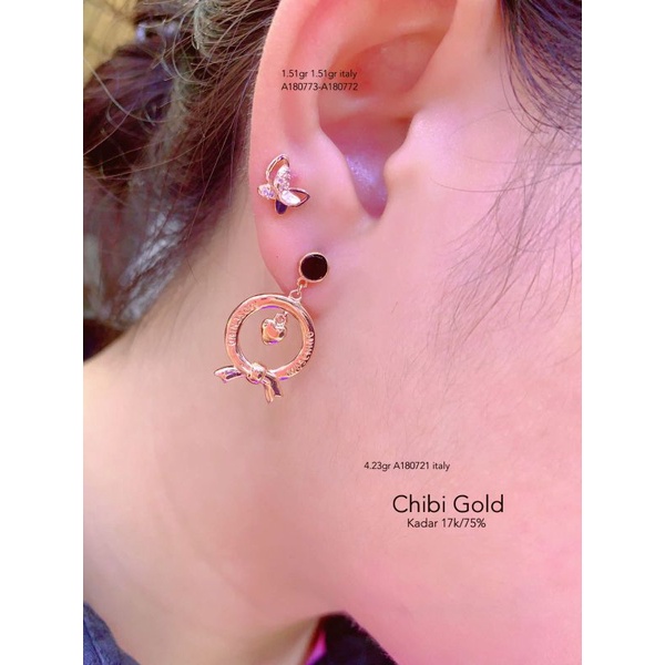 CHIBIGOLD - Anting emas ITALY A180773