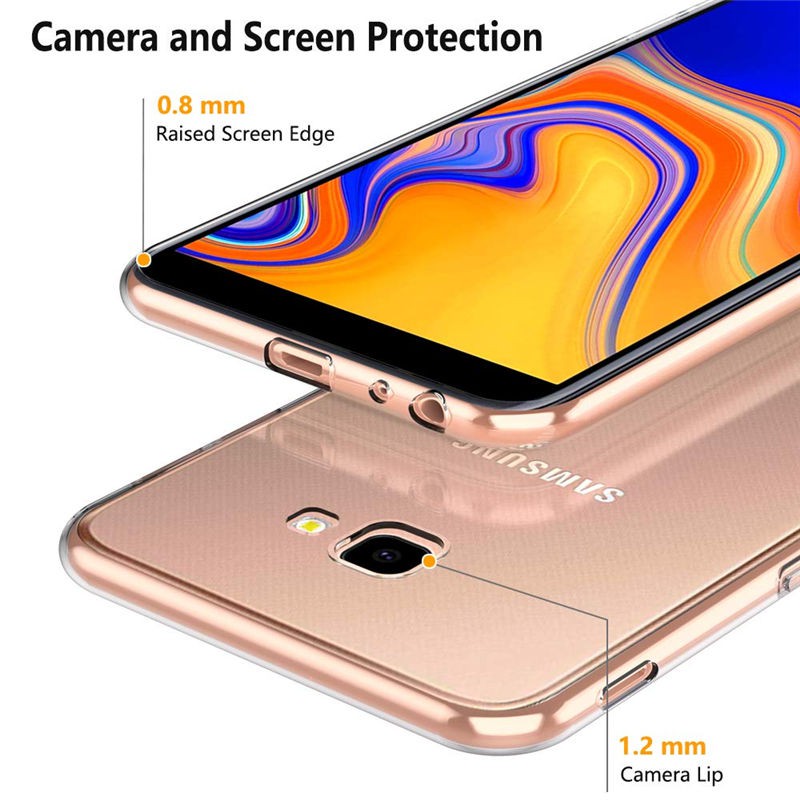 SAMSUNG Galaxy J4 plus J4+ Case Silicone Clear TPU Back Cover Kasus Silikon Casing-4