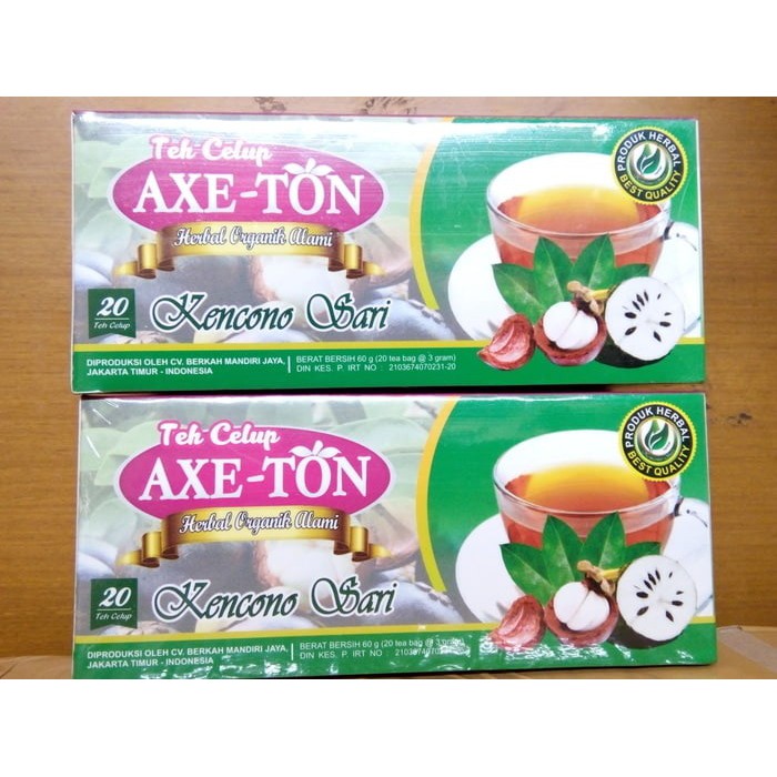 

Hot Sale Teh celup kulit manggis plus daun sirsak Axe Ton Kencono Sari MS MAXS