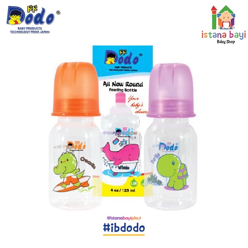 Dodo All New Round Feeding Bottle - Botol susu