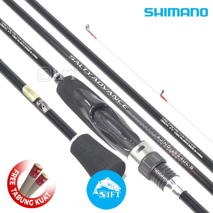 Joran UL Shimano SALTY ADVANCE AJING S64ULS | S610LS Ultra Light Laut - S64UL-S 193CM RP