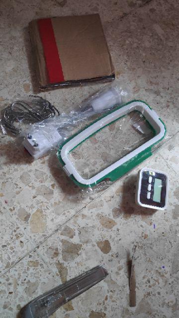 Rak Hanger Kantong Plastik Tempat Sampah - White/green