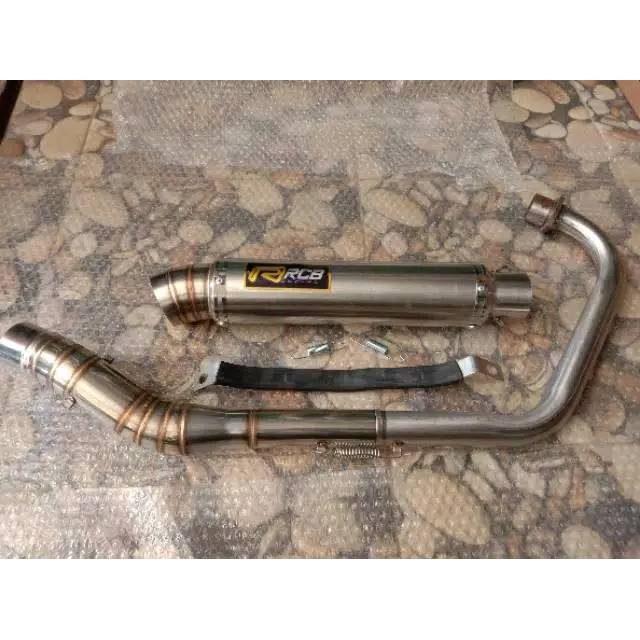 Knalpot rcb model rjm buat satria fu vixion xabre r15 gsx sonic Scorpio dll