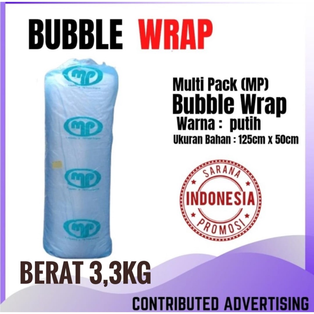 Bubble Wrap MP Tebal Premium 50M x 125cm (3,3kg)