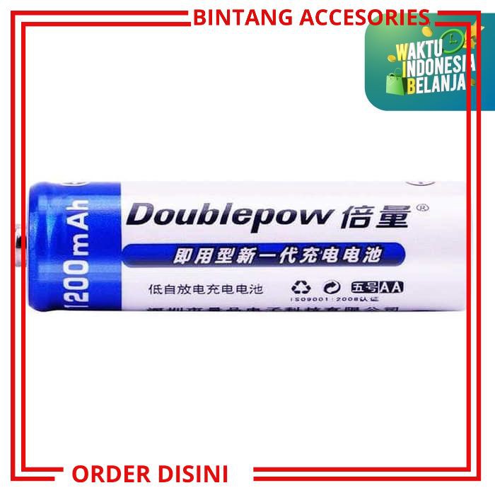 W110 BATU BATRE BATERAI CAS BATERAI CHARGER 1200 MAH BATRE DOUBELPOW 1 PCS BATRE CAS