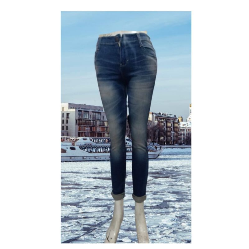 CELANA JEANS CEWEK/WANITA VARIASI LIPAT BAWAH
