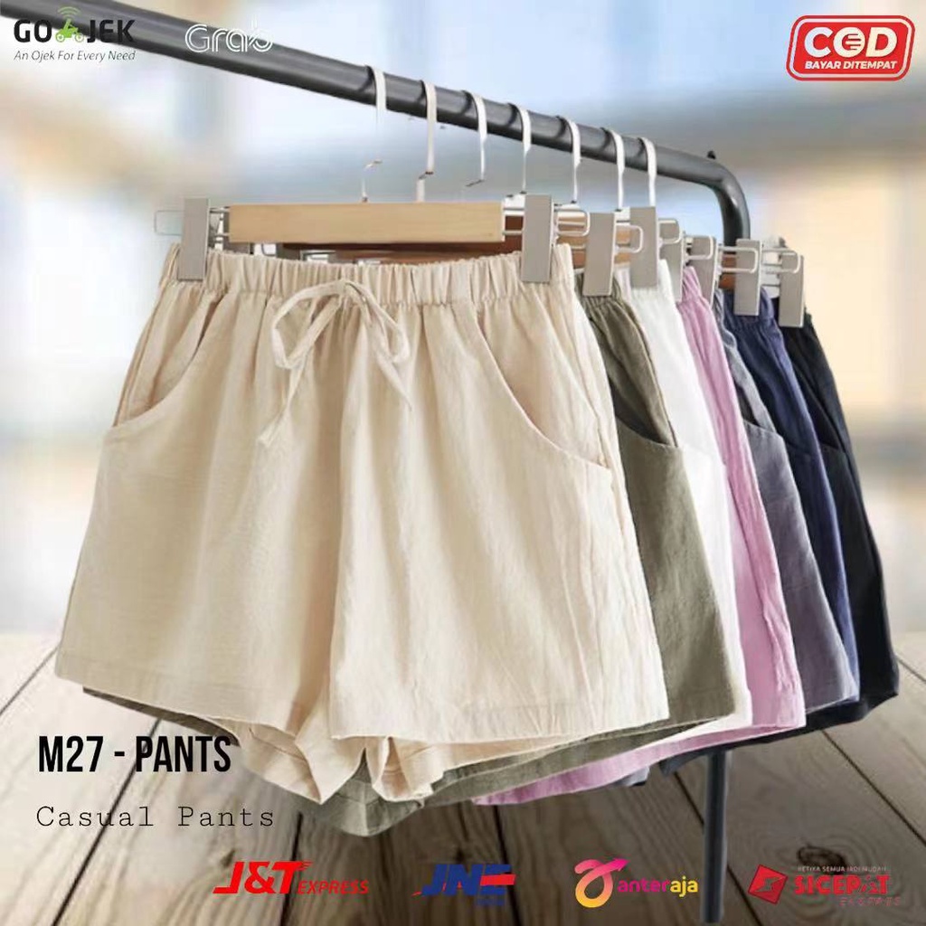 [TOYOU SHOP M27] HOT PANTS POLOS | CELANA PENDEK WANITA | CELANA HIGH WAIST | SHORT PANTS WANITA | CELANA SANTAI | PREMIUM ALL SIZE