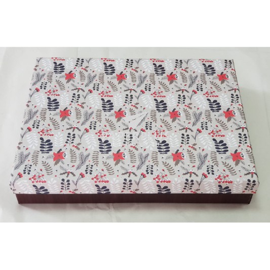 

Kotak Kado / Kotak Hadiah / Gift Box Persegi KK Daun Dan Bunga Tulip