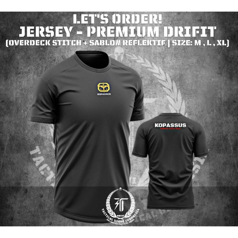 Jersey TNI - Drifit Premium - Sablon Reflektif - Kopassus , Infanteri , Raider , Cakra , Kostrad Ekskluaif Lorengid