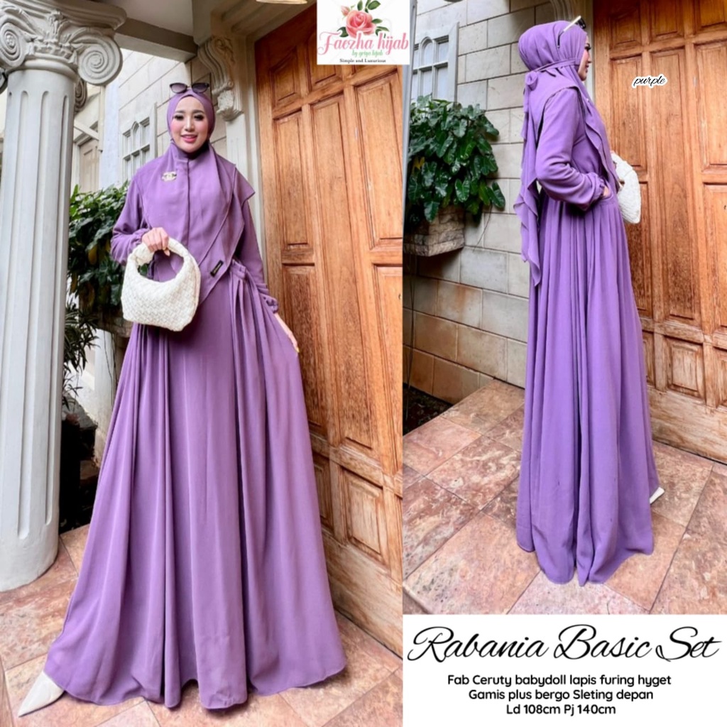 NEW Pakaian Baju Busana  Wanita  RABANIA BASIC SET By FAEZHA 31/5