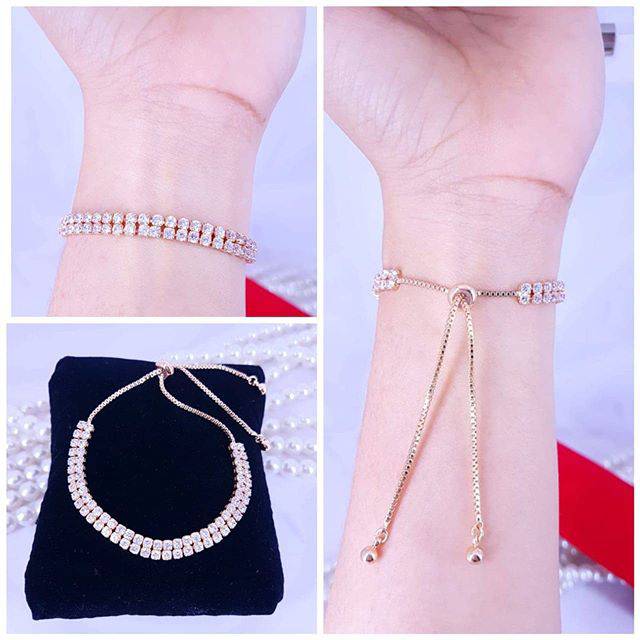 Gelang Serut Replika Berlian Zircon Premium