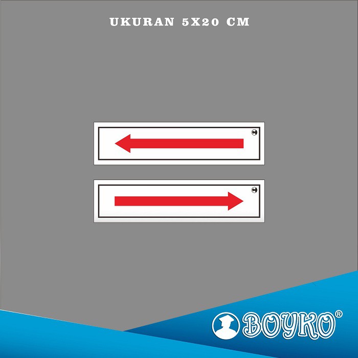 

Acrylic Sign BOYKO / Papan Tanda PANAH KANAN & KIRI