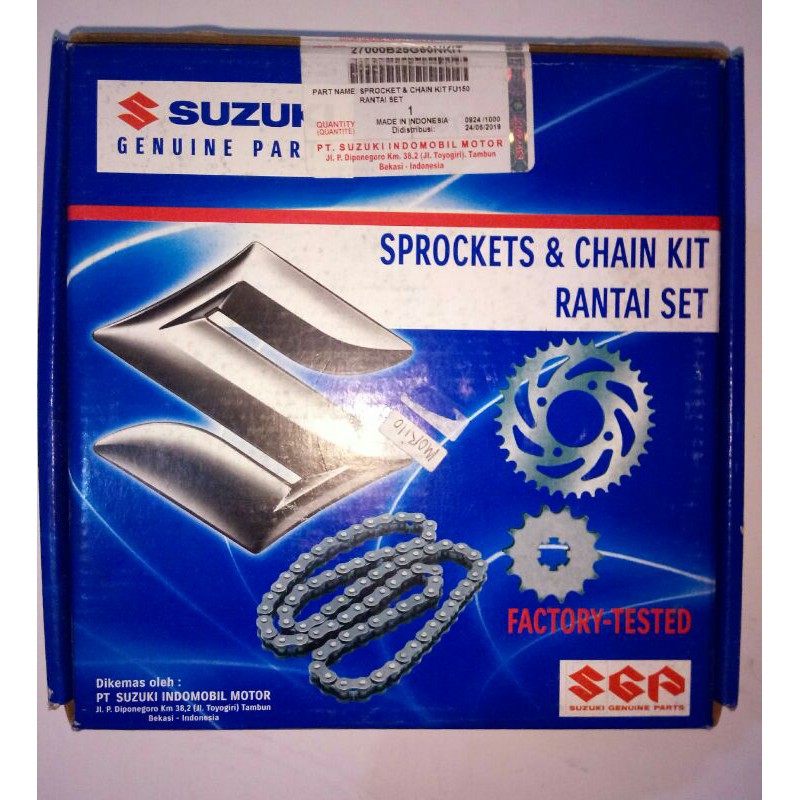 GEAR SET RANTAI 27000B25G60NKIT SGP SUZUKI ORIGINAL - SATRIA FU 150