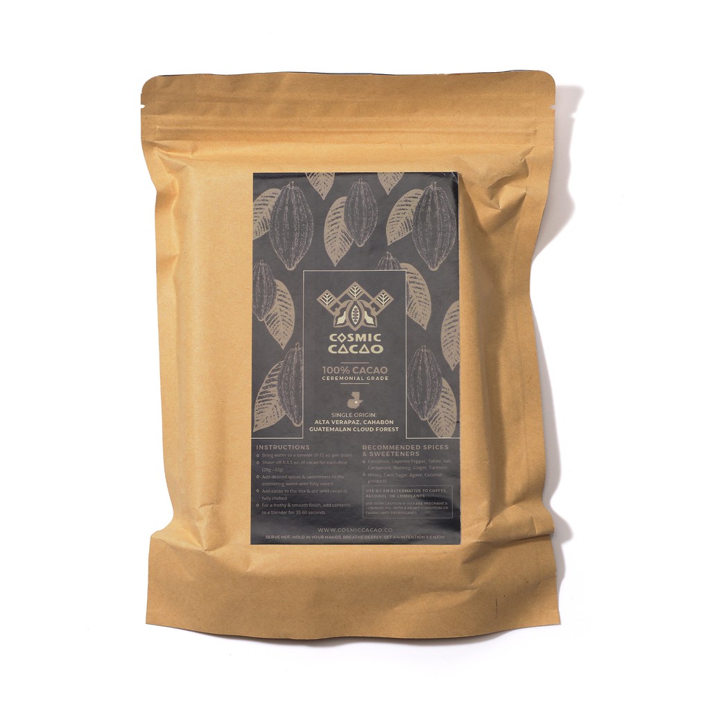 

Ceremonial Grade Cacao Paste for ritual and baking (1lb)