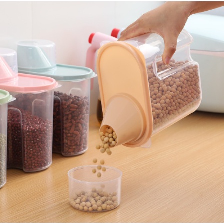 Toples Plastik Murah Bening 2 Liter Kotak Kecil Makanan Ringan Unik Kulkas Import Lucu