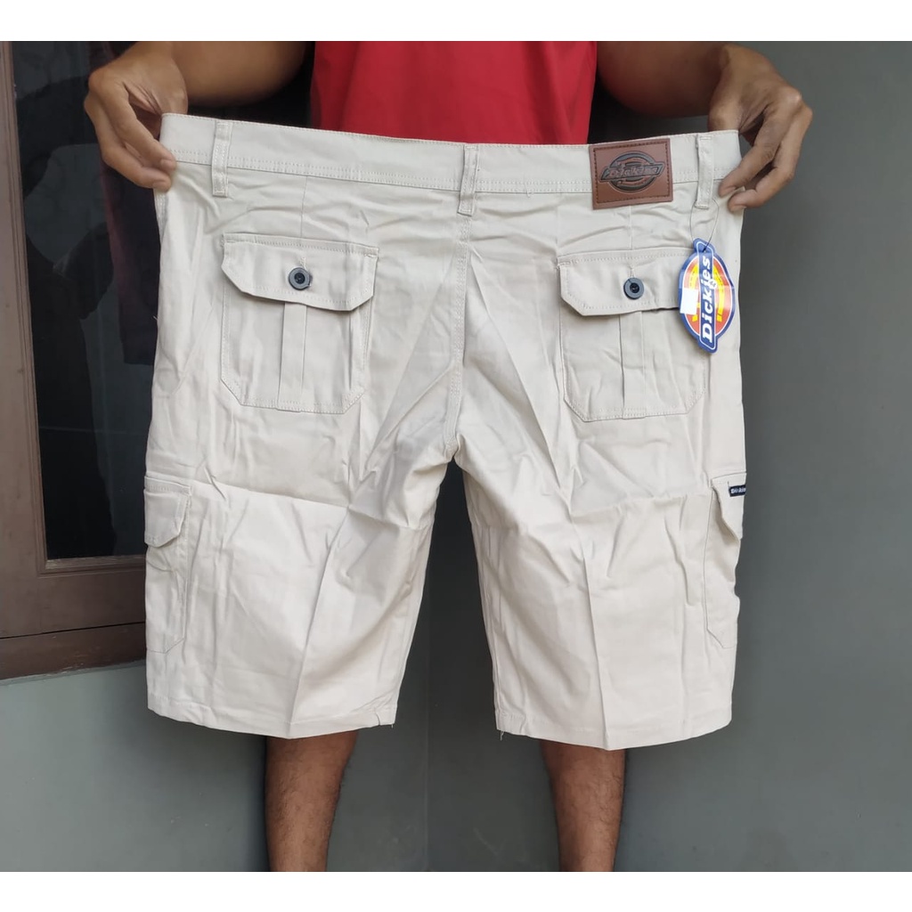 Celana Pendek Cargo Pria Celana Pendek Pria Model Cargo Bahan Twill Melar Tebal Halus PDL Size 27-44