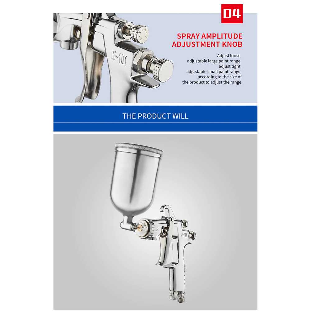 Cuci Gudang WENXING Professional Spray Gun Pneumatic Airbrush 1.0mm - F-75