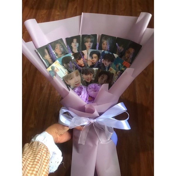 READY STOCK HAND BUKET PHOTOCARD UNOFFICIAL 16PCS SUGA BTS MIX