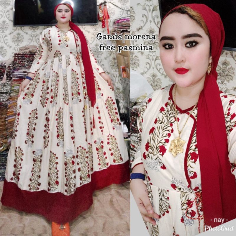 Gamis Hindi Sanam standart dan jumbo