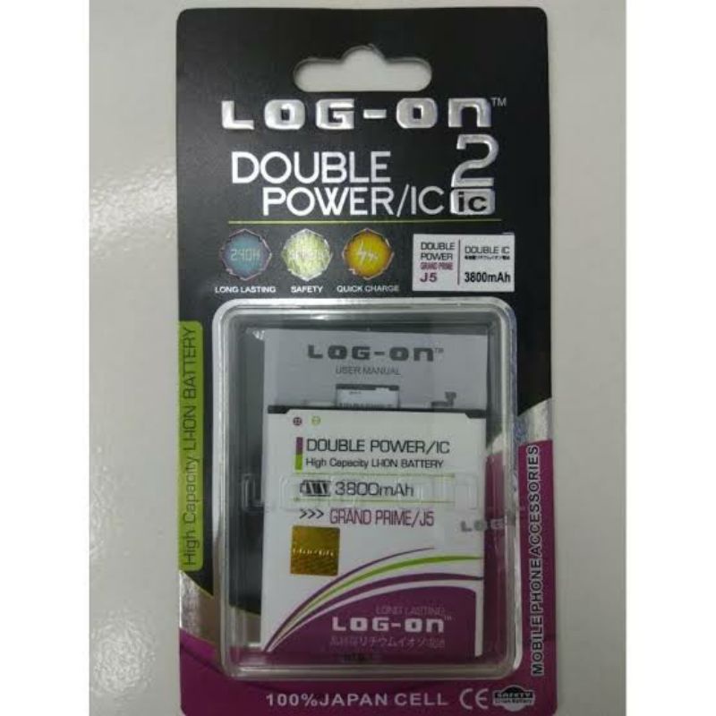 BATRE BATERAI LOG ON LOG-ON SAMSUNG GALAXY GRAND G530 G 530 J5 J 5 2015 J3 J 3 2016 J2 J 2 PRIME J2 